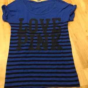 VS PINK striped tee